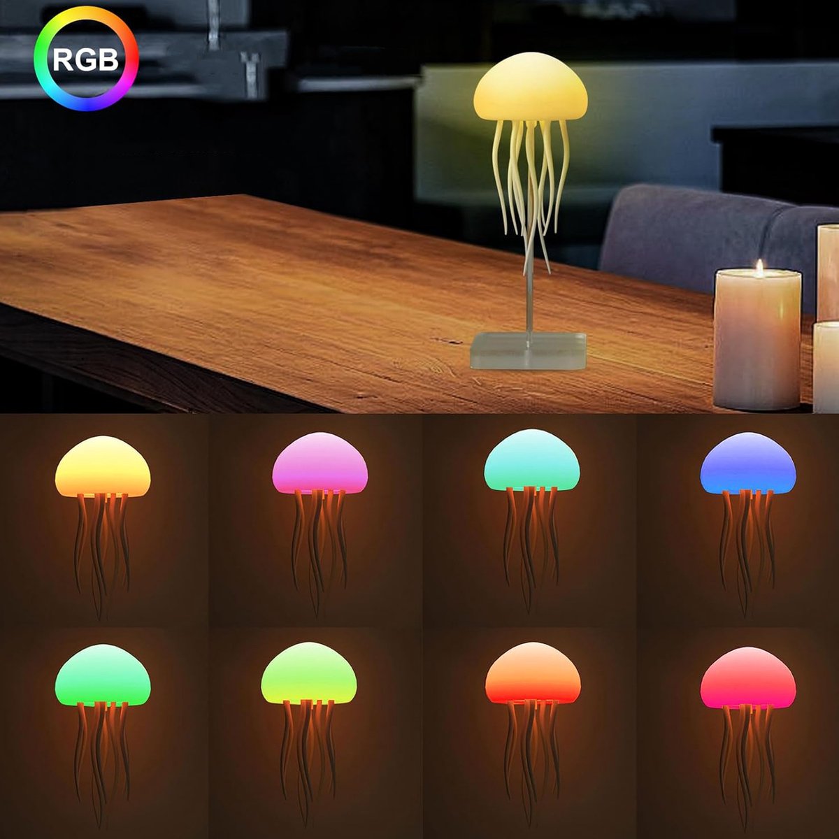 Oceanglow LED Kwallenlamp