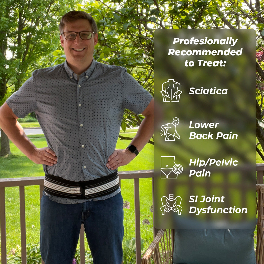 Onderrugriem voor Damen & Heren - Rug Ondersteuning voor Werk & Sport - Rugbanden voor Lumbago, Hernia, Artrose, Scoliose & Lage Rugpijn