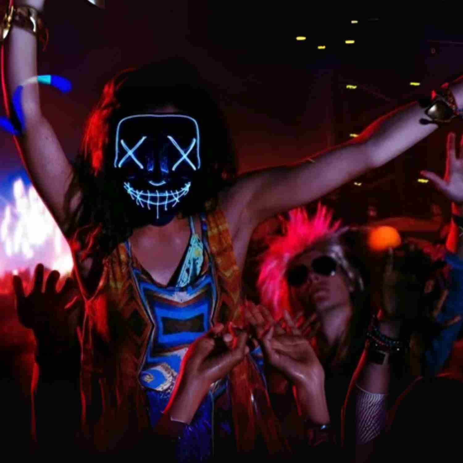 PhantomGlow™ Masker | LED-licht, Luminiserend & Perfect voor Halloween