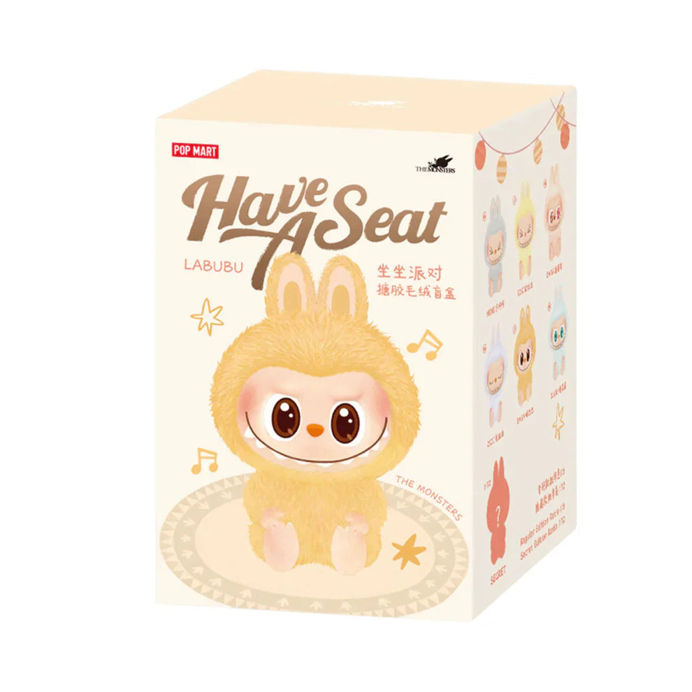 Labubu Pop Mart The Monsters - Have a Seat Vinyl Plush Blind Box