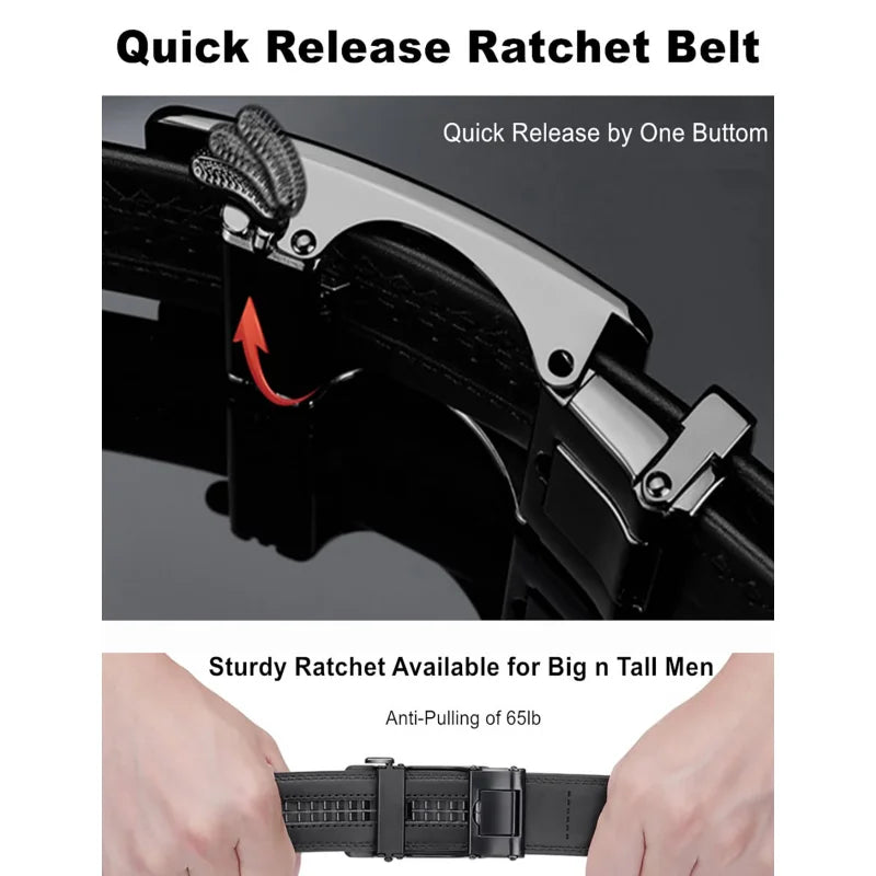 StyleFit™ Lederen Ratelriem Heren