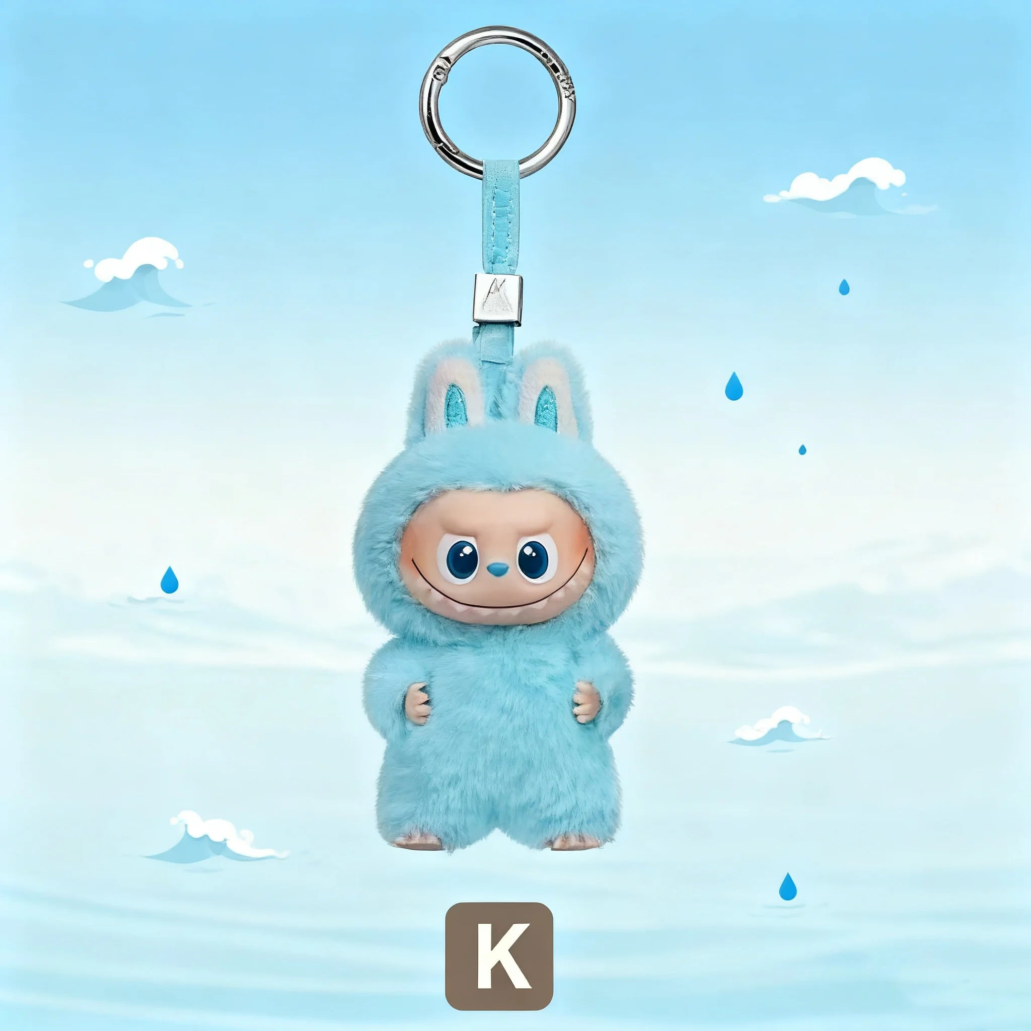 POP MART Labubu Blind mystery  Box  Glue Elastic Plush Pendant Perfect Collection Gift for The Monsters PIN FOR LOVE  Fans