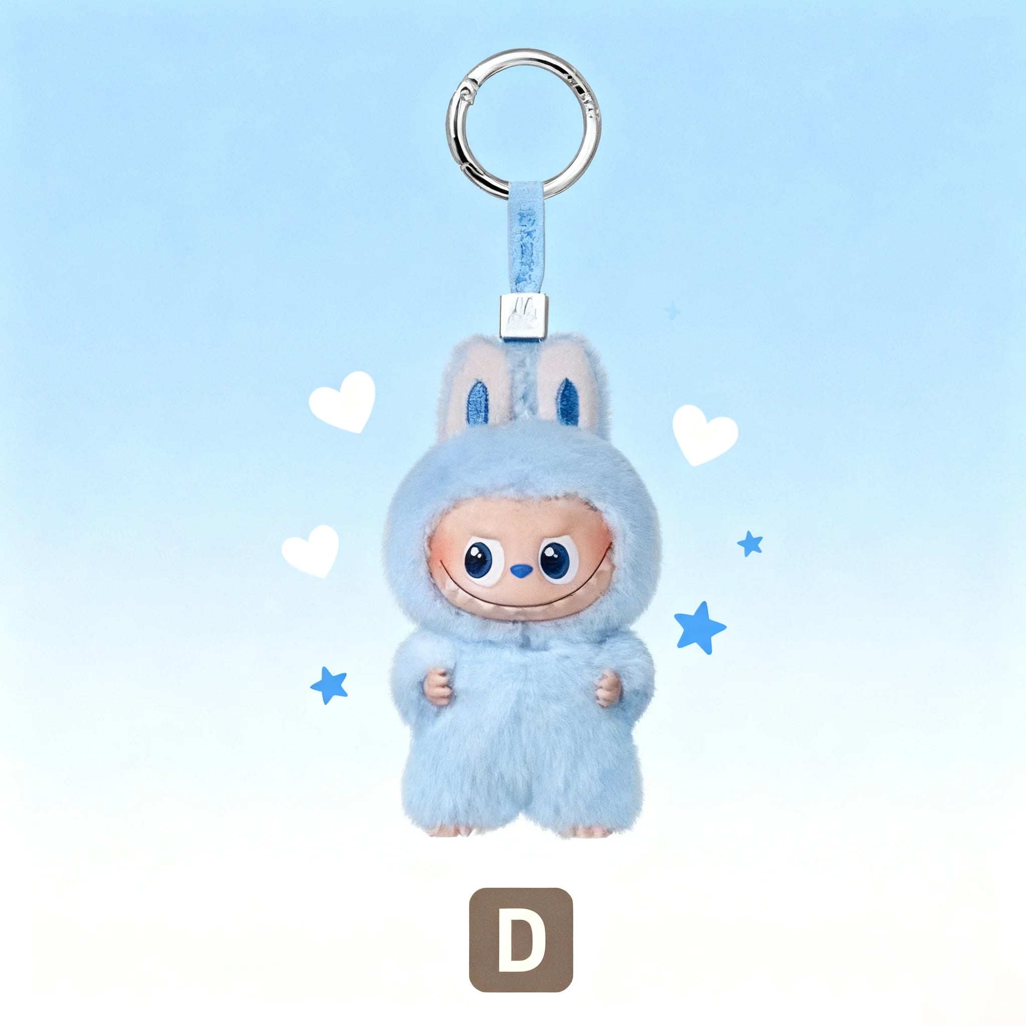 POP MART Labubu Blind mystery  Box  Glue Elastic Plush Pendant Perfect Collection Gift for The Monsters PIN FOR LOVE  Fans