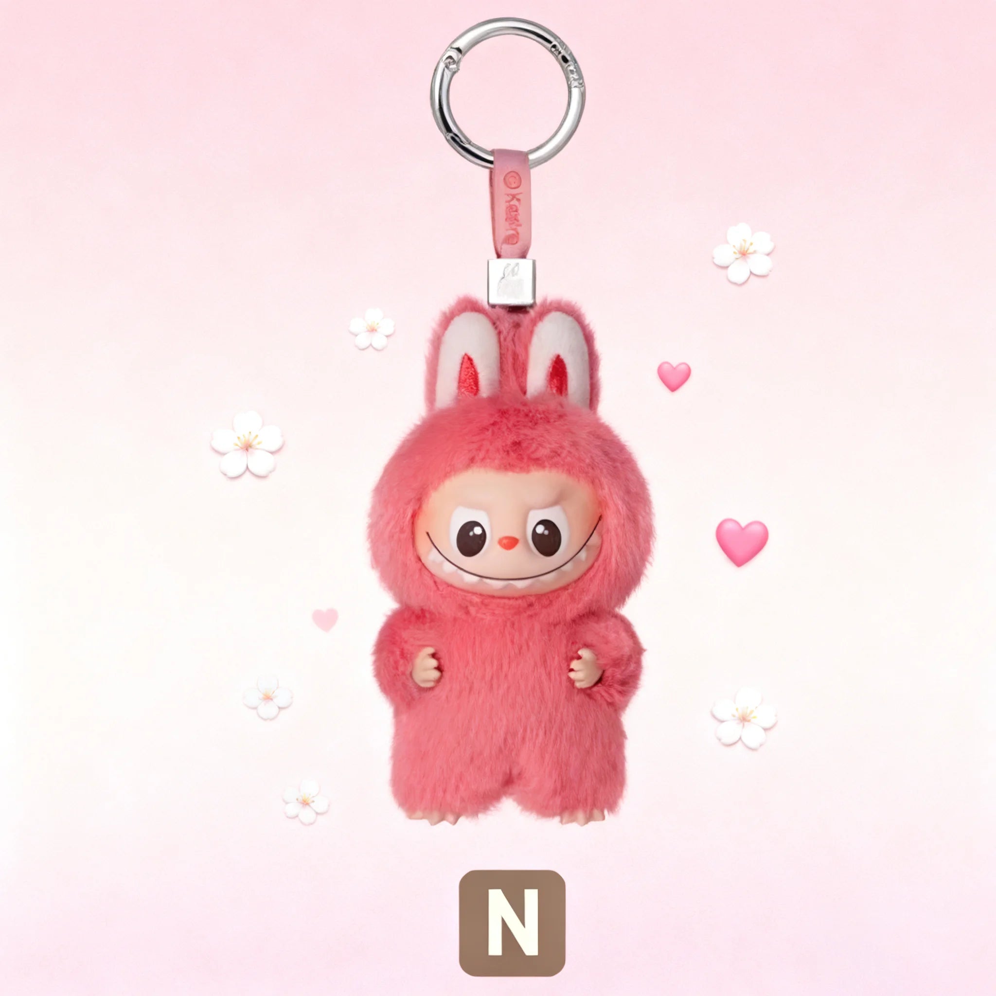 POP MART Labubu Blind mystery  Box  Glue Elastic Plush Pendant Perfect Collection Gift for The Monsters PIN FOR LOVE  Fans