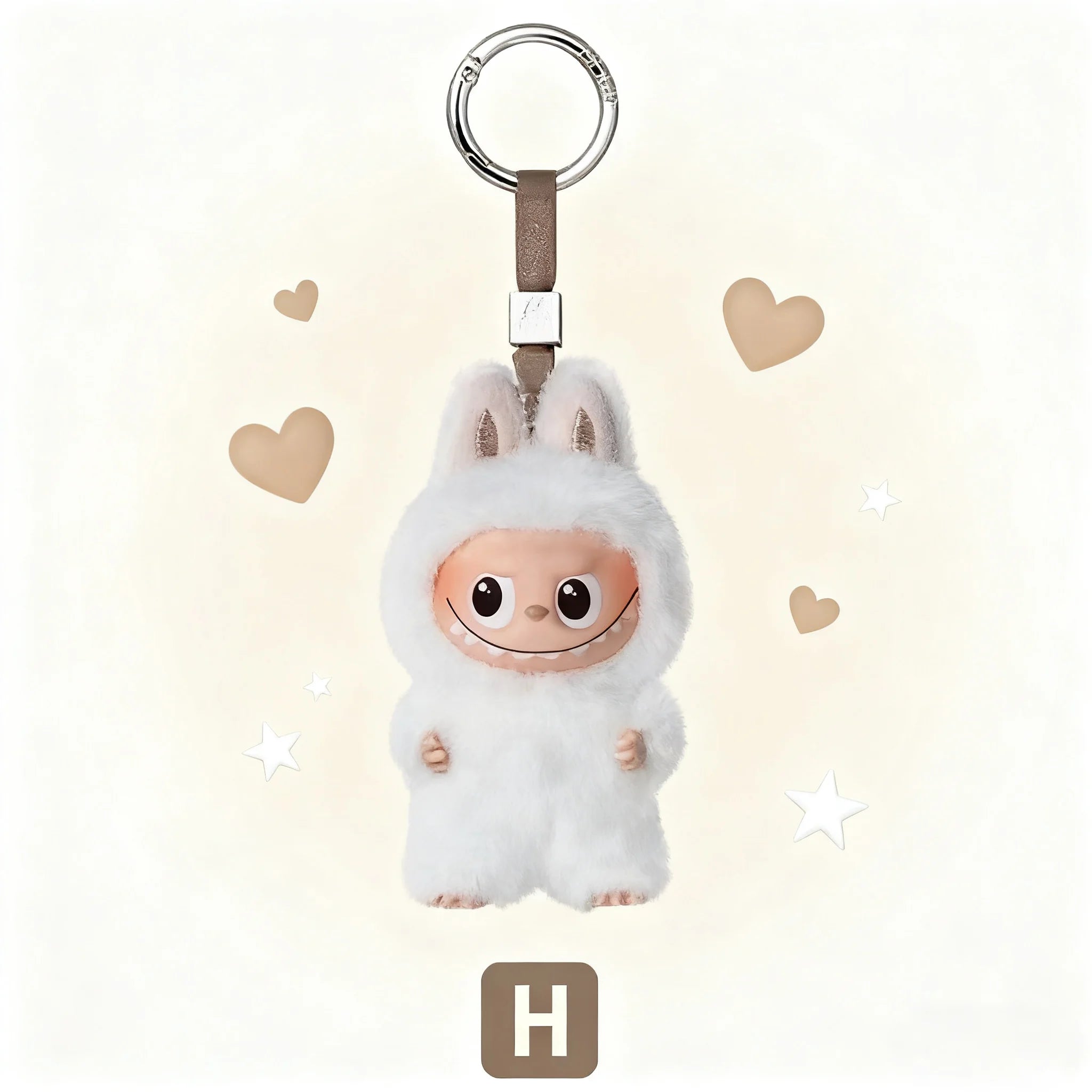 POP MART Labubu Blind mystery  Box  Glue Elastic Plush Pendant Perfect Collection Gift for The Monsters PIN FOR LOVE  Fans