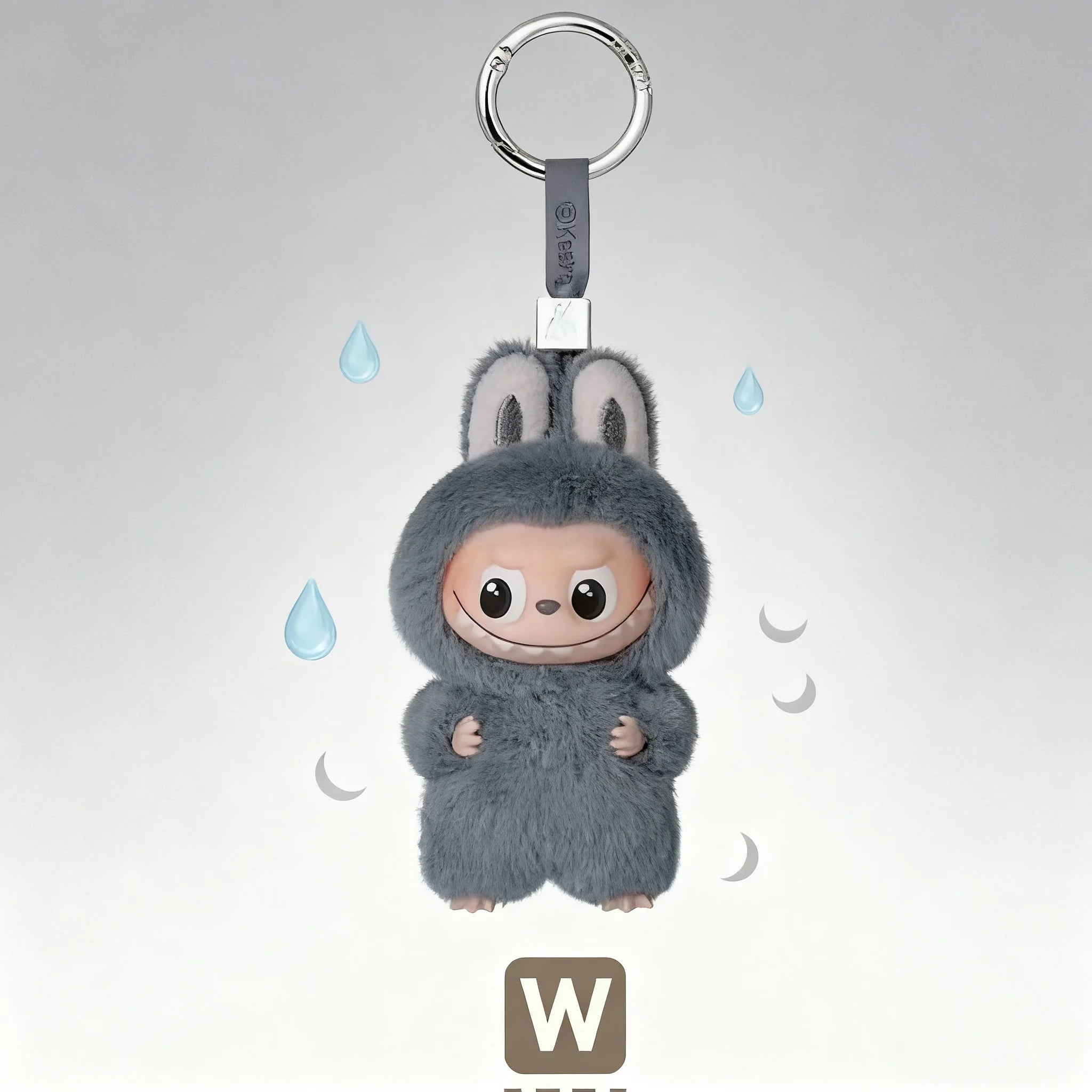 POP MART Labubu Blind mystery  Box  Glue Elastic Plush Pendant Perfect Collection Gift for The Monsters PIN FOR LOVE  Fans