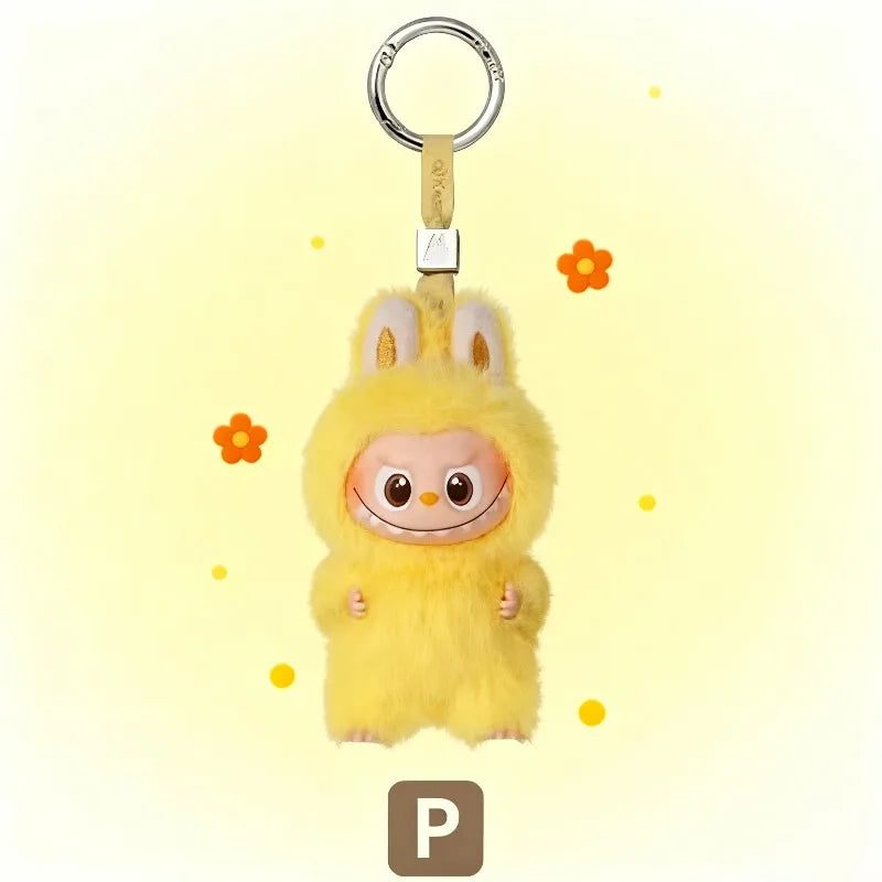 POP MART Labubu Blind mystery  Box  Glue Elastic Plush Pendant Perfect Collection Gift for The Monsters PIN FOR LOVE  Fans