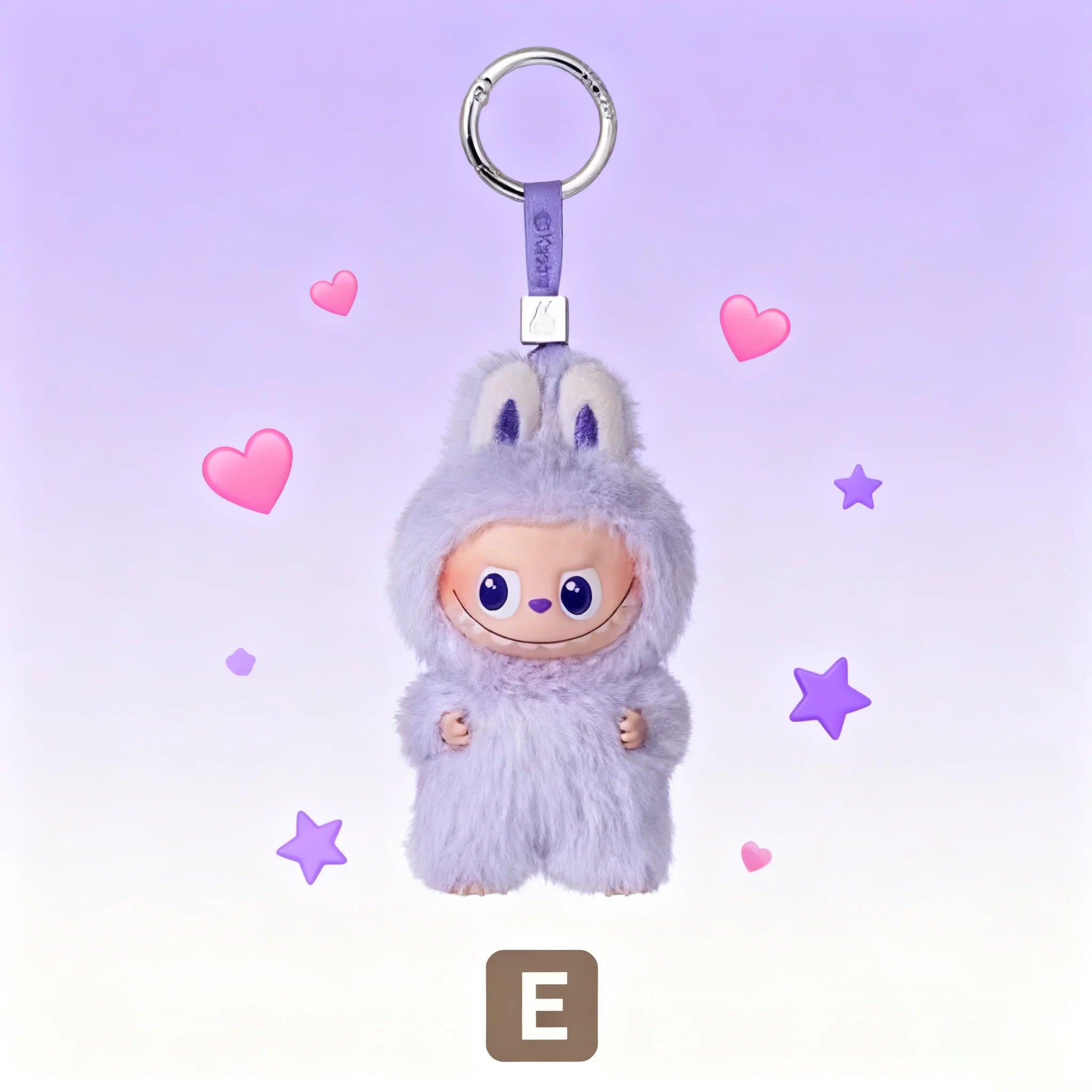 POP MART Labubu Blind mystery  Box  Glue Elastic Plush Pendant Perfect Collection Gift for The Monsters PIN FOR LOVE  Fans