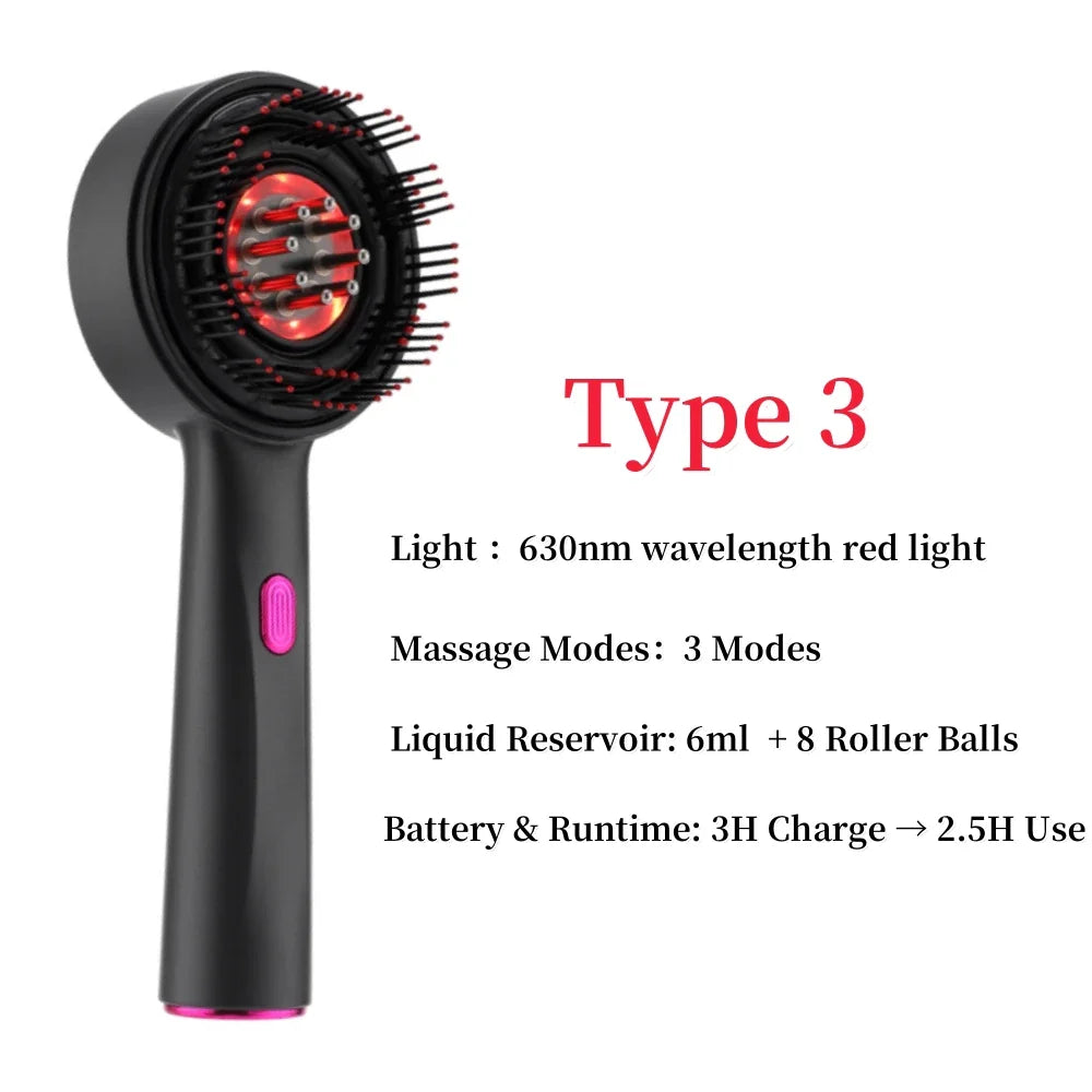 1 Advanced  Red Light Head Massager Brush