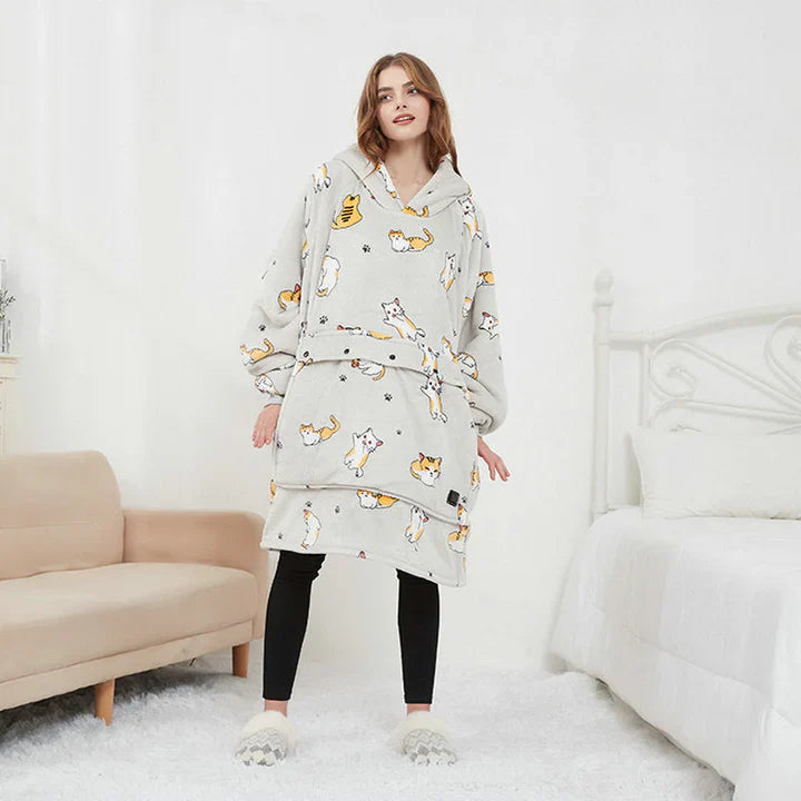 Oversized verwarmbare hoody